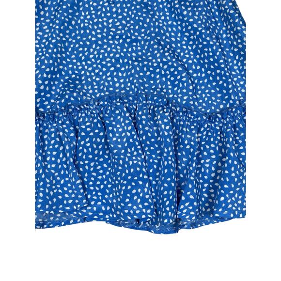 NWT Hello Molly Up Where We Belong Mini Dress Women's XS Blue Polka Dot Cottage - Picture 4 of 10